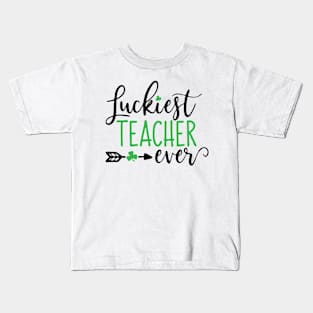 Luckiest Teacher Ever Kids T-Shirt